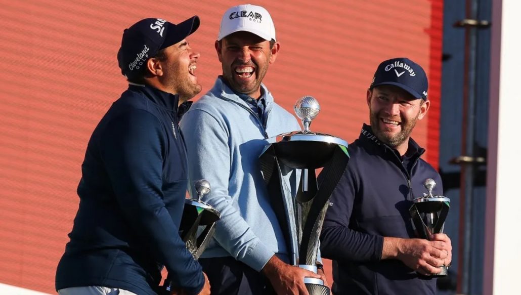 Hennie du Plessis, Charl Schwartzel and Branden Grace