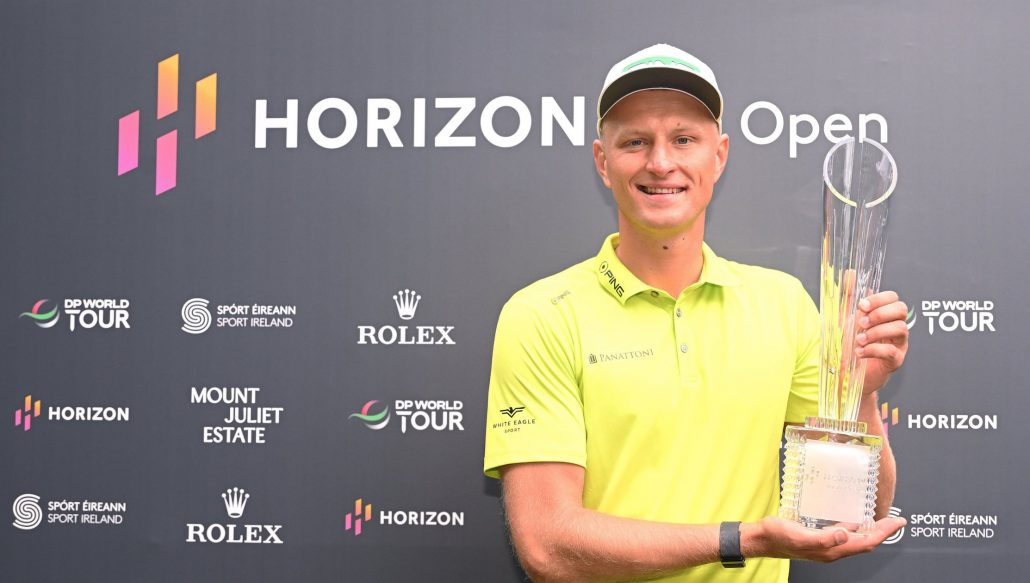 Adrian Meronk Irish Open trophy 2022