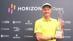 Adrian Meronk Irish Open trophy 2022