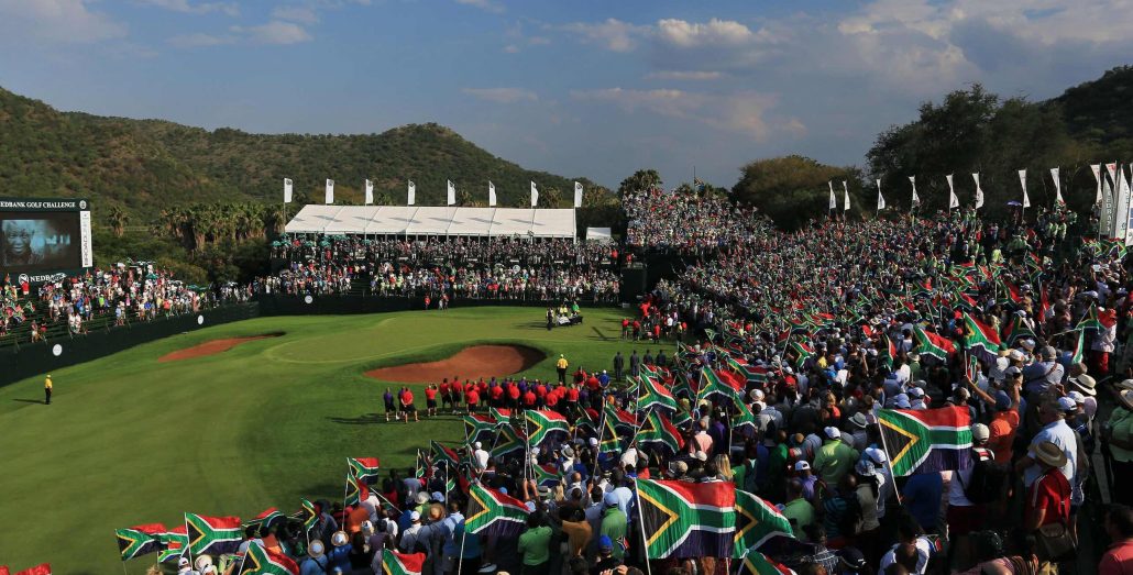 Nedbank Golf Challenge fans flags