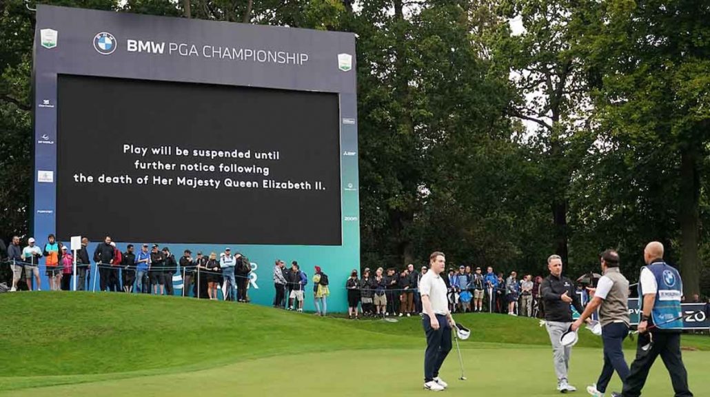 BMW PGA Championship suspended