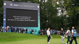 BMW PGA Championship suspended