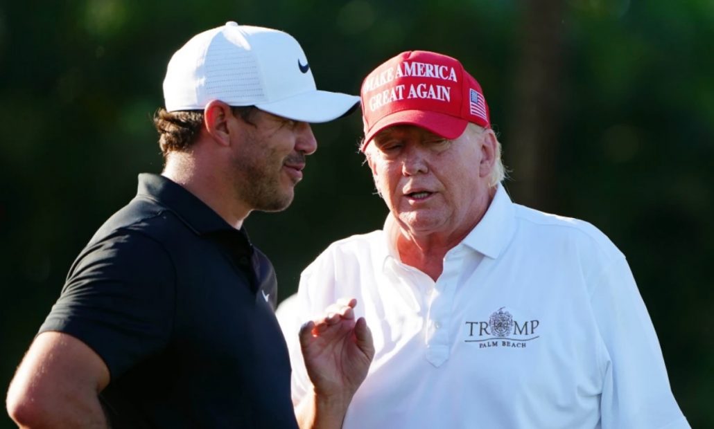 Brooks Koepka Donald Trump LIV Golf