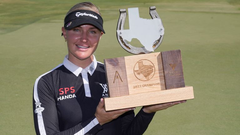 Charley Hull Ascendant LPGA trophy