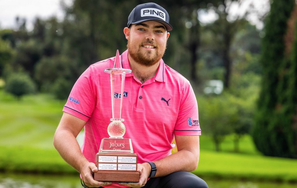 Dan Bradbury Joburg Open 2022 trophy