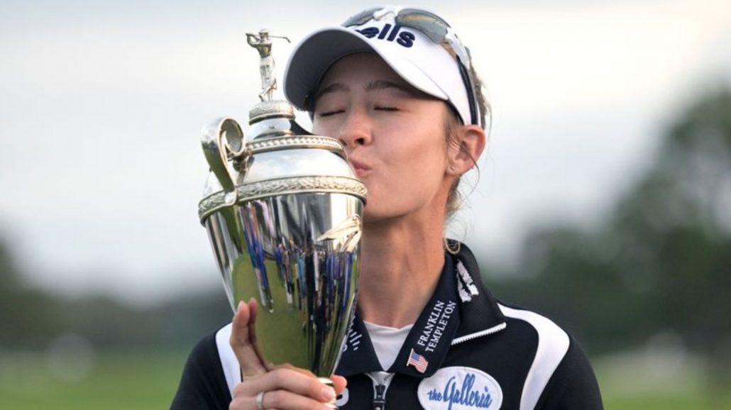 Nelly Korda Pelican trophy 14 Nov 2022