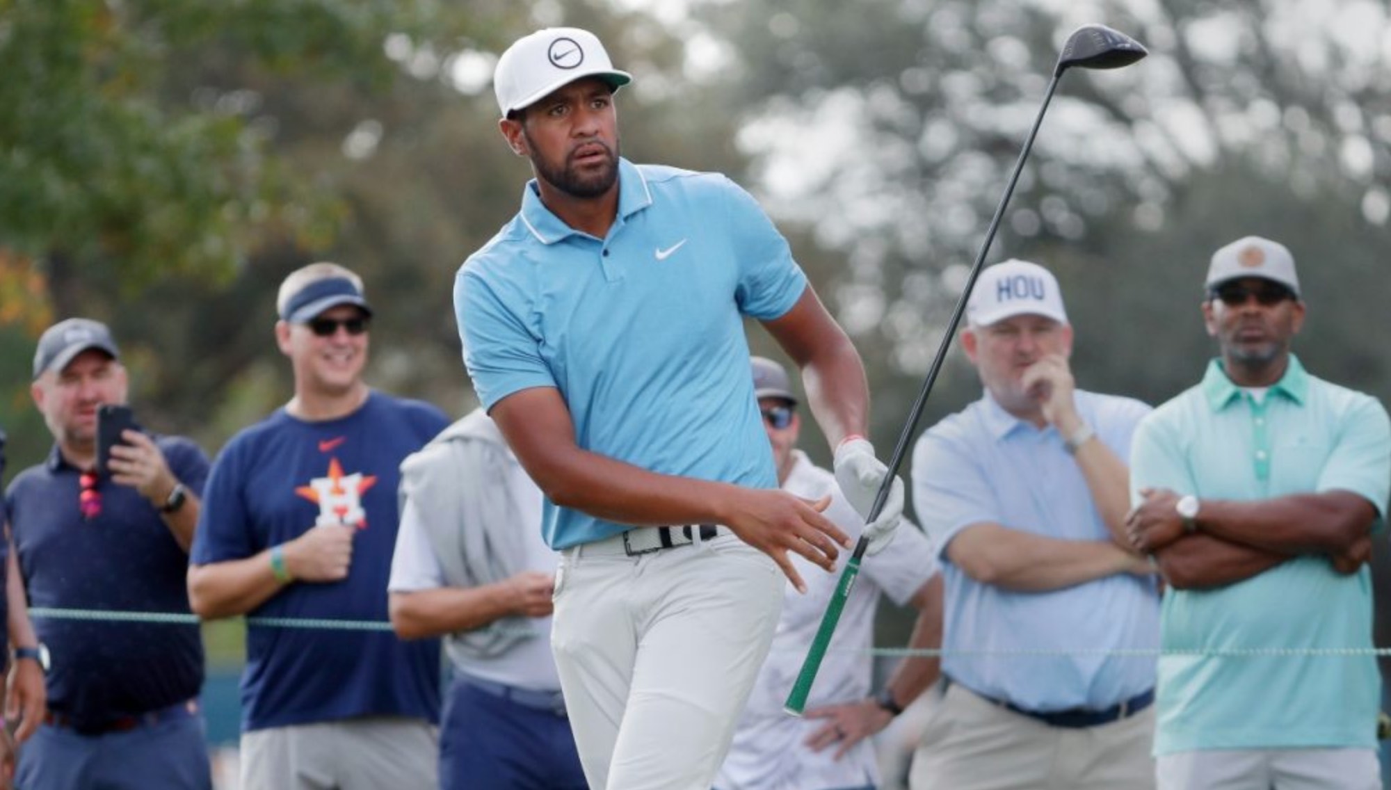 Finau surges to lead at Houston Open