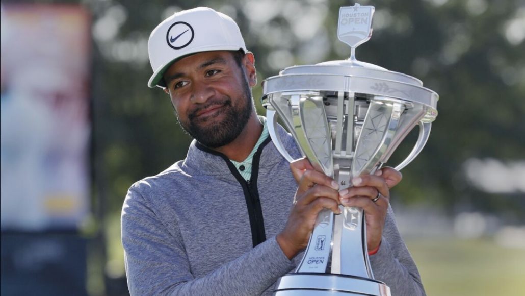 Tony Finau Houston Open trophy 2022