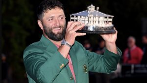 Jon Rahm Masters trophy 2023