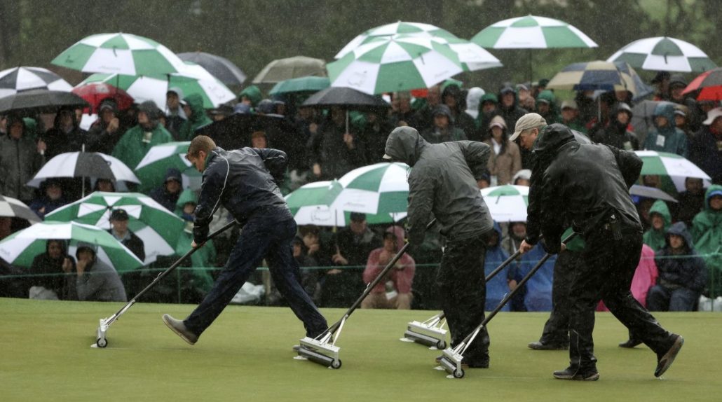 The Masters rain 8 Apr 2023