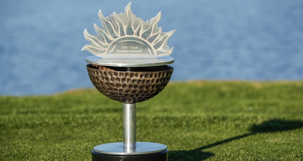 The Tour Championship trophy