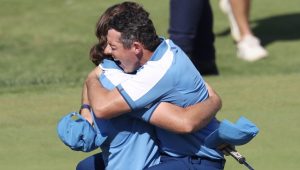 Rory McIlroy Tommy Fleetwood Ryder Cup Richard Heathcote Getty Images