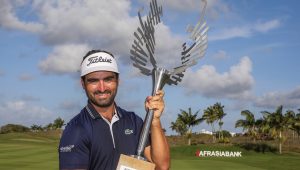 Antoine Rozner Mauritius Open trophy