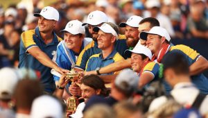 Europe Ryder Cup celebrate 2 Oct 2023 Naomi Baker Getty Images