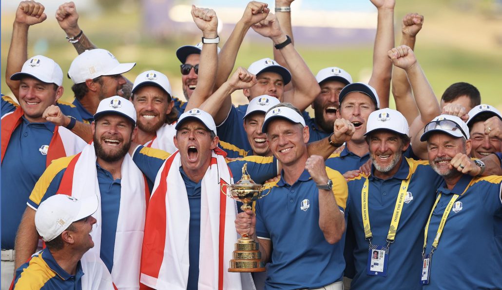 Europe celebrate Ryder Cup 2023 Patrick Smith Getty Images