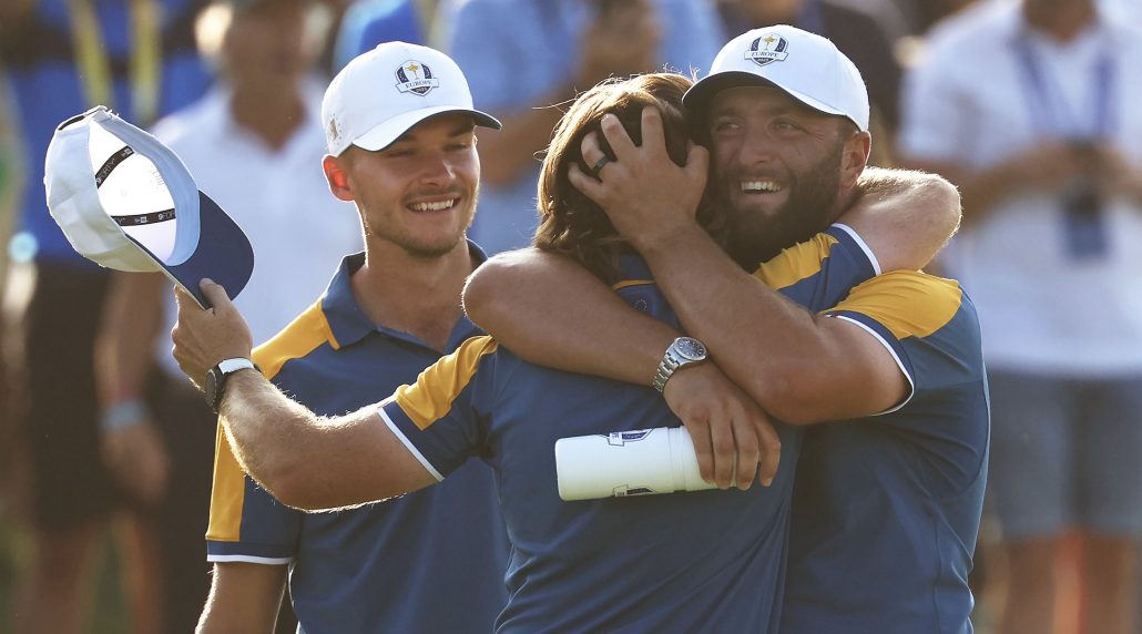 Jon Rahm Tommy Fleetwood Patrick Smith Getty Images