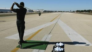 Tiger Woods airport Getty Images