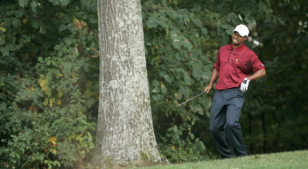 Tiger Woods back pain Jamie Squire Getty Images