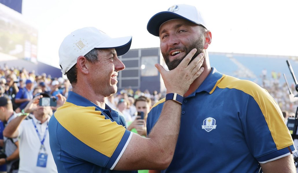 Rory McIlroy Jon Rahm Ryder Cup 2023 Patrick Smith Getty Images