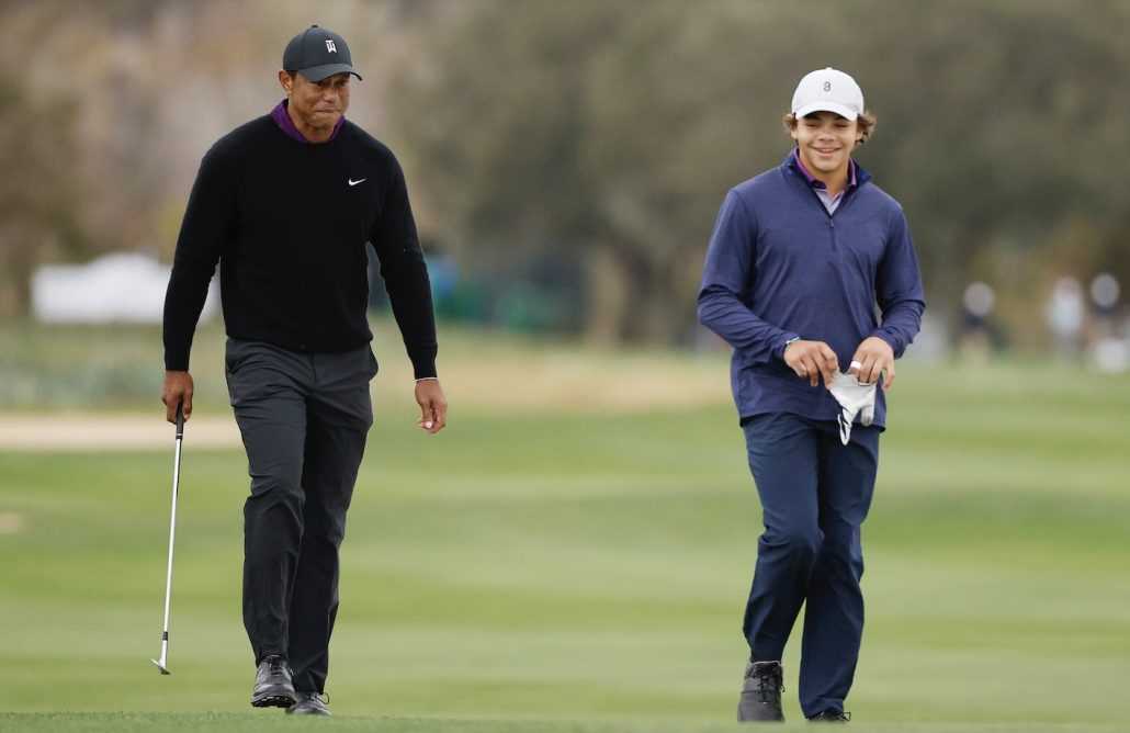 Tiger Woods Charlie Woods 15 Dec 2023 Mike Mulholland Getty Images