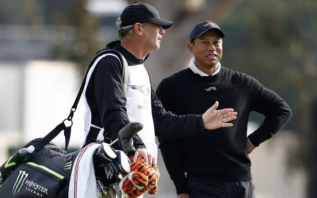 Tiger Woods Lance Bennett 15 Feb 2024 Ronald Martinez Getty Images