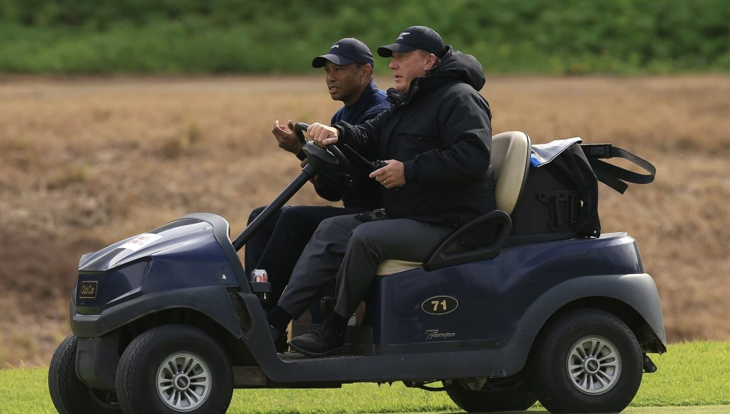 Tiger Woods withdraws 16 Feb 2024 Sean M Haffey Getty Images