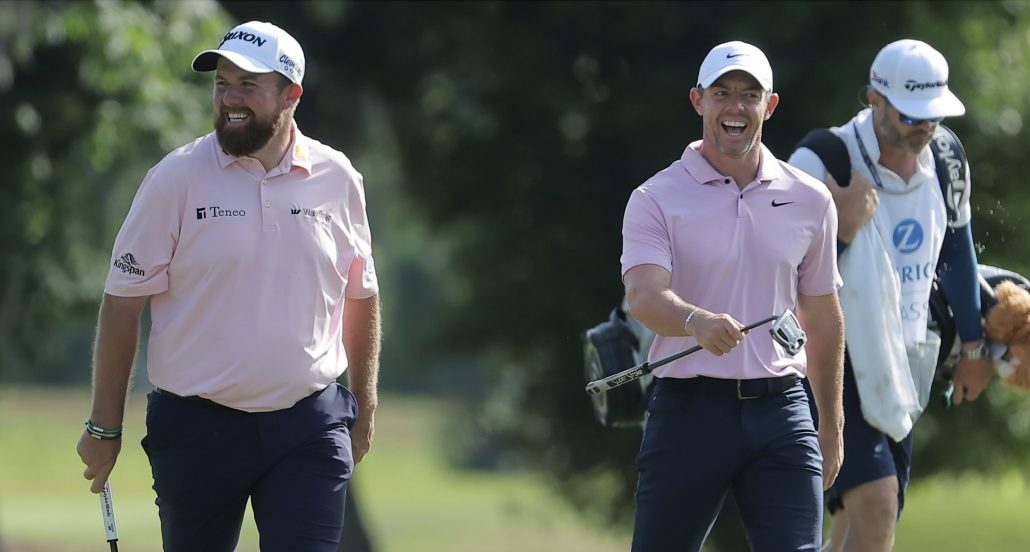 Rory McIlroy, Shane Lowry 25 Apr 2024 Jonathan Bachman Getty Images