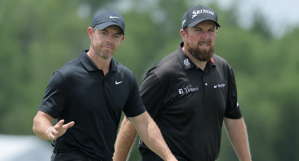 Rory McIlroy Shane Lowry 26 Apr 2024 Jonathan Bachman Getty Images