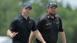 Rory McIlroy Shane Lowry 26 Apr 2024 Jonathan Bachman Getty Images