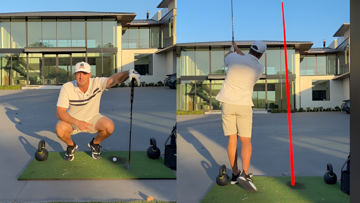 Watch: Bryson attempts an ace over his house