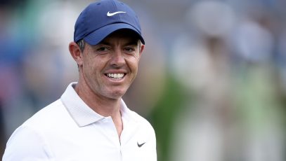 Rory McIlroy smiles 13 May 2025 Jared C Tilton Getty Images