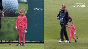 FOUR-YEAR-OLD Plays Golf Against Pros