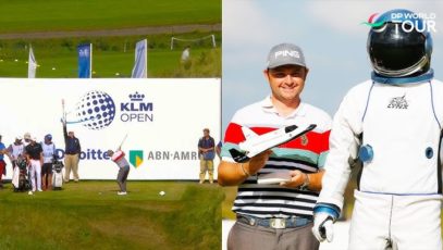 When pro golfer won trip to space