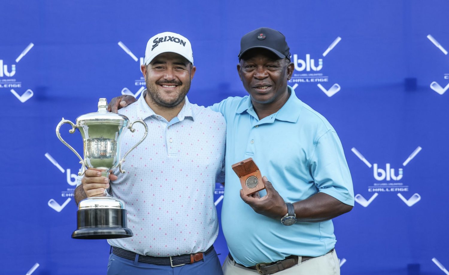 Hennie du Plessis caddie, Zack Rasego 25 Oct 2025 Carl Fourie Sunshine Tour